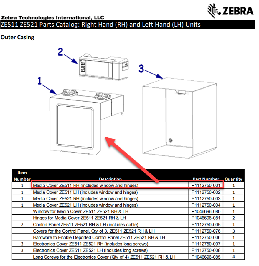 P1112750-001 - Printer Parts Aftermarket Kit - Label